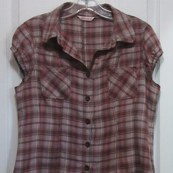 Large Plaid Blouse   4 Tops $25.00 - Picture 5 of 11